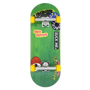 Slushcult Grom Series Fingerboard Complete - Sticker Slap Green