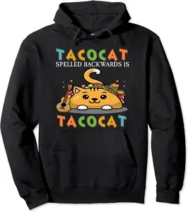 Tacocat Spelled Backward Is Tacocat Tee Love Cat And Taco Pullover Hoodie - Yoandymira Shop 65B08K49J2BC