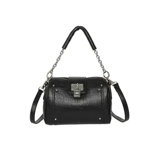 2026 New Lock Decor Pillow Bag Luxury Stylish Handbag Unique Shoulder Crossbody Bag Versatile Daily Party Women Fashion Purse