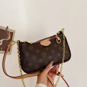 Mia Bag Shop  Women's Fashion Bag Women's Vintage Print Chain Small Square Bag Women's Shoulder Bag Crossbody Bag Women's Crossbody Bag Daily Bag