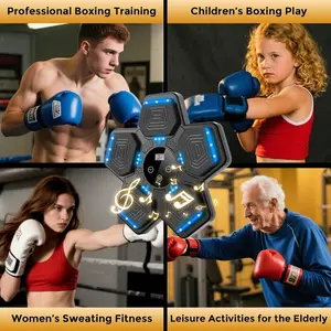 2026 Music Boxing Machine for Adults & Kids - Smart Punching Machine with Boxing Gloves, Wall Boxing Punching Pad for Home, Office, Gym (Upgraded Version)