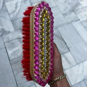 Customized Horse Body Brush with Stiff PVC Bristles for Effective Grooming and Cleaning