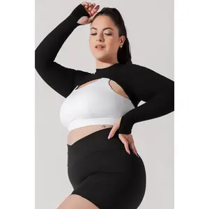 Relevé Ribbed Shrug - Black