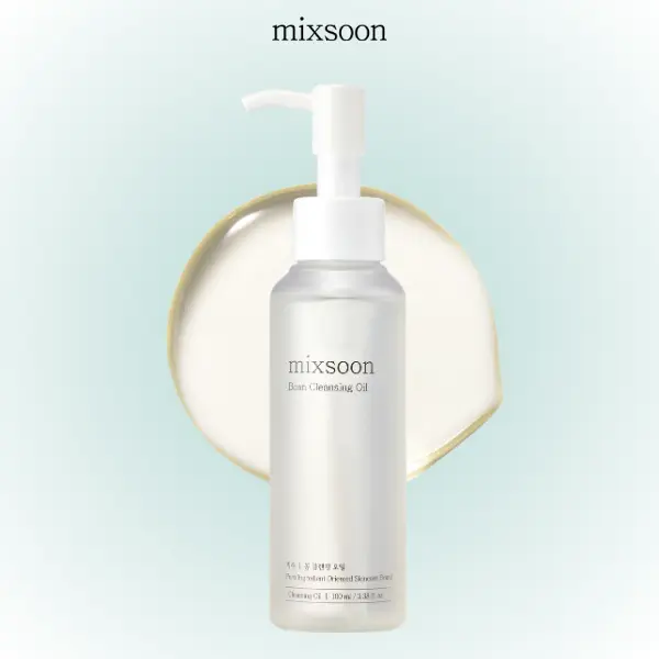 [mixsoon] Bean Cleansing Oil Cleanser - 3.38 fl.oz/100ml Light Natural Oils Gentle Face Makeup Remover, Apply Daily for Deep Cleanse & Glass Skin