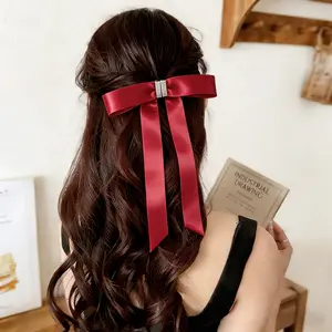 party outfits Magnetic Bow Hair Clips for Women Girls, Strong Hold No Slip Satin Magnetic Hair Bows, No Damage Lightweight Barrettes for Thin Thick Hair, Fashion Hair Accessories for Daily Party Wedding, Trendy Magnetic Bow Pins Gift for Her