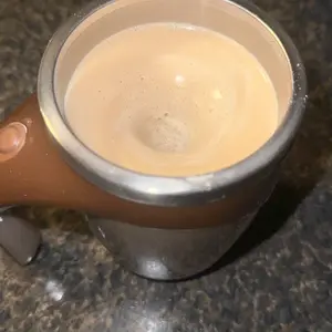 CoffeeCup 380ml Electric Coffee Mug with Lazy Rotating Magnet Design Stainless Steel Automatic Stirring Reusable Travel Mug White