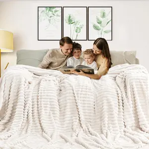 Soft Warm Queen Size Sheepskin Blanket, Fuzzy Comfortable Bed Sofa Throw, Plush Rabbit Fur Copy, Large Bed Cover for Living Room, Soft Fluffy Blanket, Soft Cozy Blanket