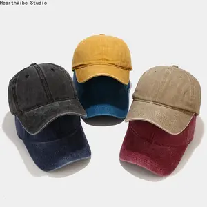 2026 New Washed Cotton Unisex Baseball Cap - Adjustable Casual Snapback Trucker Hats for Spring, Summer Outdoor Sports