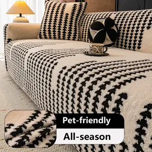 Classic Style Sofa Cover, Universal Fit, Anti-Slip Seat Pad Cover, Reusable, All Seasons Use, 1pc Tree Memory Sofa Settee, Sofa Couch Covers