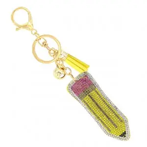 Yellow Pencil Keychain