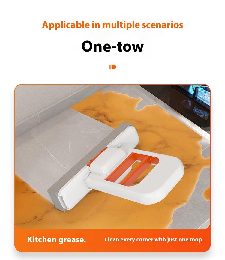 Handheld Mini Foldable Desktop Mop Small Cotton Mops Sponge Cleaning Tool For Bathroom Kitchen Desktop Glass Living Room Car