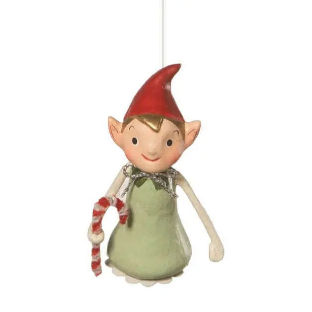 Bethany Lowe Designs Little Elf Resin Ornament, Christmas Home Decor, Ornaments Decor for Holiday Gifts, Tree