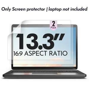 Gavnboon 2-Pack Matte Screen Protector for 13.3 Inch 16:9 Laptop, Easy Install, 9h Hardness Anti-Scratch Anti-Glare, Home Office Gaming