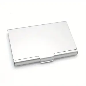 Creative Business Card Case, 1 Count Aluminum Alloy Card Holder, Credit Men Business Card Holder, Office Supplies