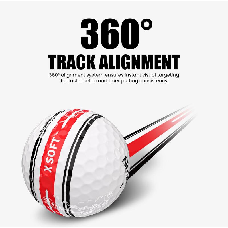 Firepulse X SOFT Golf Ball | 2-piece Construction | Surlyn Cover | White | 360 Track Alignment | 12count(1dozen)