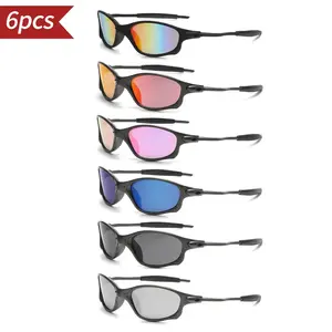 6 Pairs Unisex Lightweight Glasses – Ideal for Sports, Driving, Cycling, Fishing, Hiking, Skiing, Leisure, Commuting & Daily Wear – Comfortable Fashion Eyewear for Men and Women Holiday Gift Halloween Christmas
