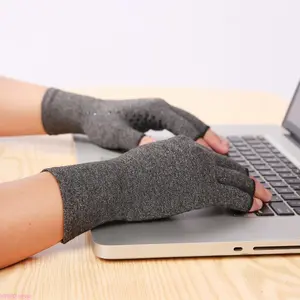 2 Pairs Arthritis Compression Fingerless Gloves for Women And Men, Carpal Tunnel Pain Relief Hand Accessories for Typing And Boosting Blood Circulation