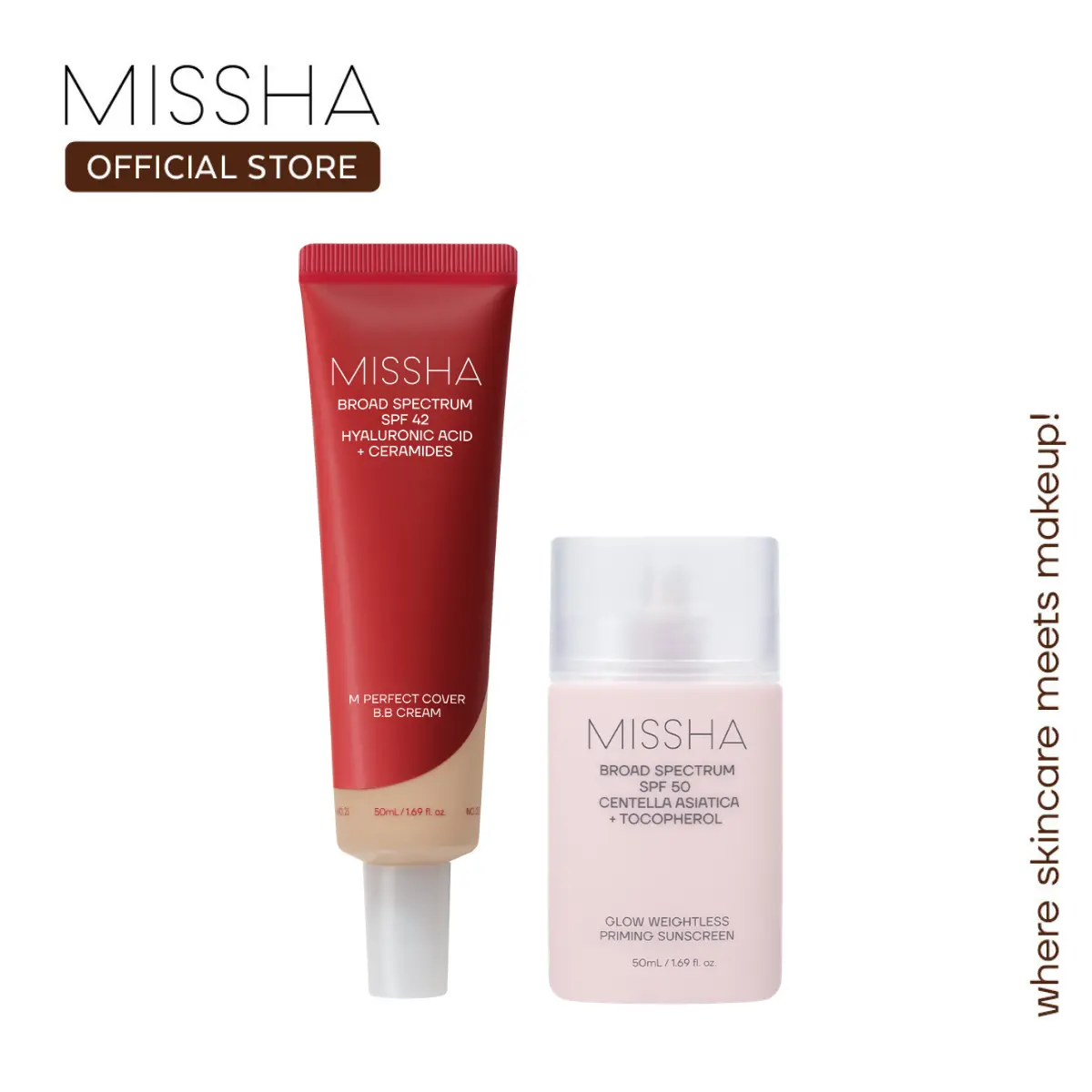 [MISSHA Official] Tiktok's Best BB Cream + Priming Sunscreen Duo