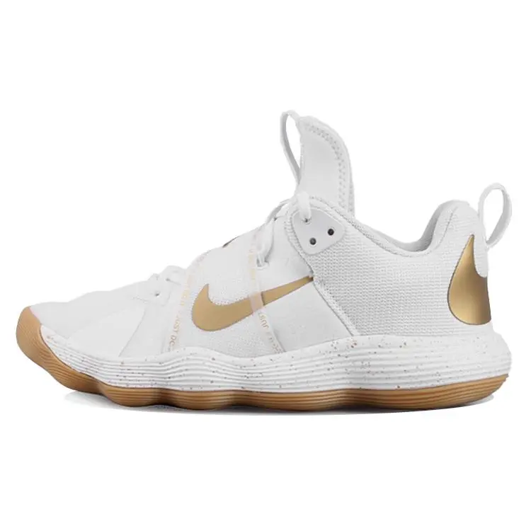 Nike React Hyperset Se White Metallic Gold Low Top Unisex Sneakers DJ4473-170