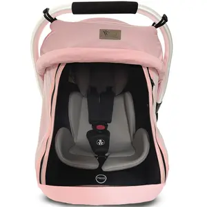 Universal Baby Car Seat Covers for Summer Infant Girls Breathable with Inner Bug Nets Dustproof Privacy Shade Protection with Hoop