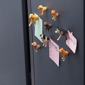 8-Piece Dog Head Refrigerator Magnets, Cute Healing Dog Decor for Kitchen, Office, Cabinets and Fridge, Refrigerator Decorating Magnet