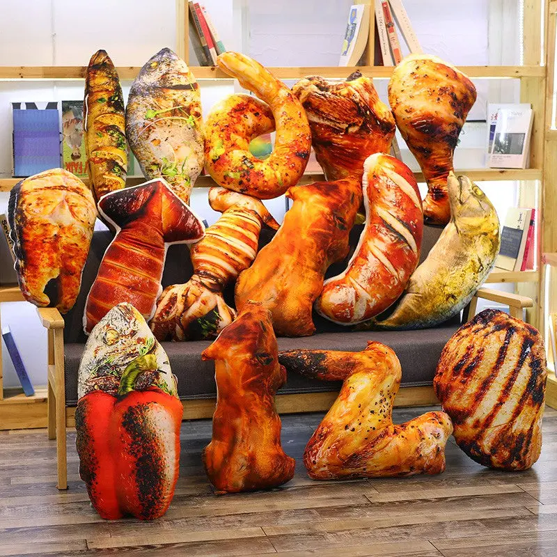 Simulation Snack Barbecue Pillow