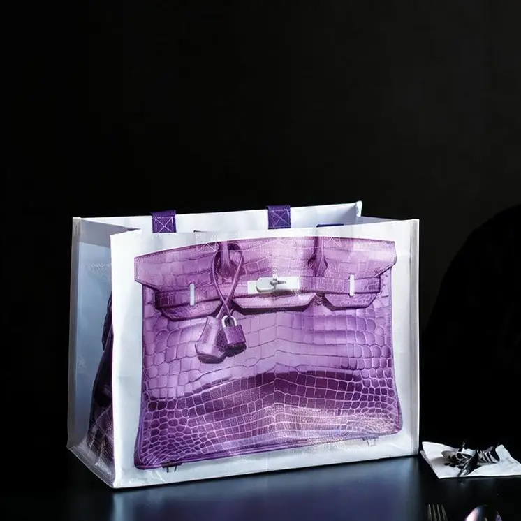 2026 INS Blogger's Parody Creative Grocerybags Platinum Bag Fashion Bloggers Same Fitness Leisure Beach Bag for Everyday Use tiktokshopspringglowup outdoorfun Fashionable Shopping Bag Canvas Bag