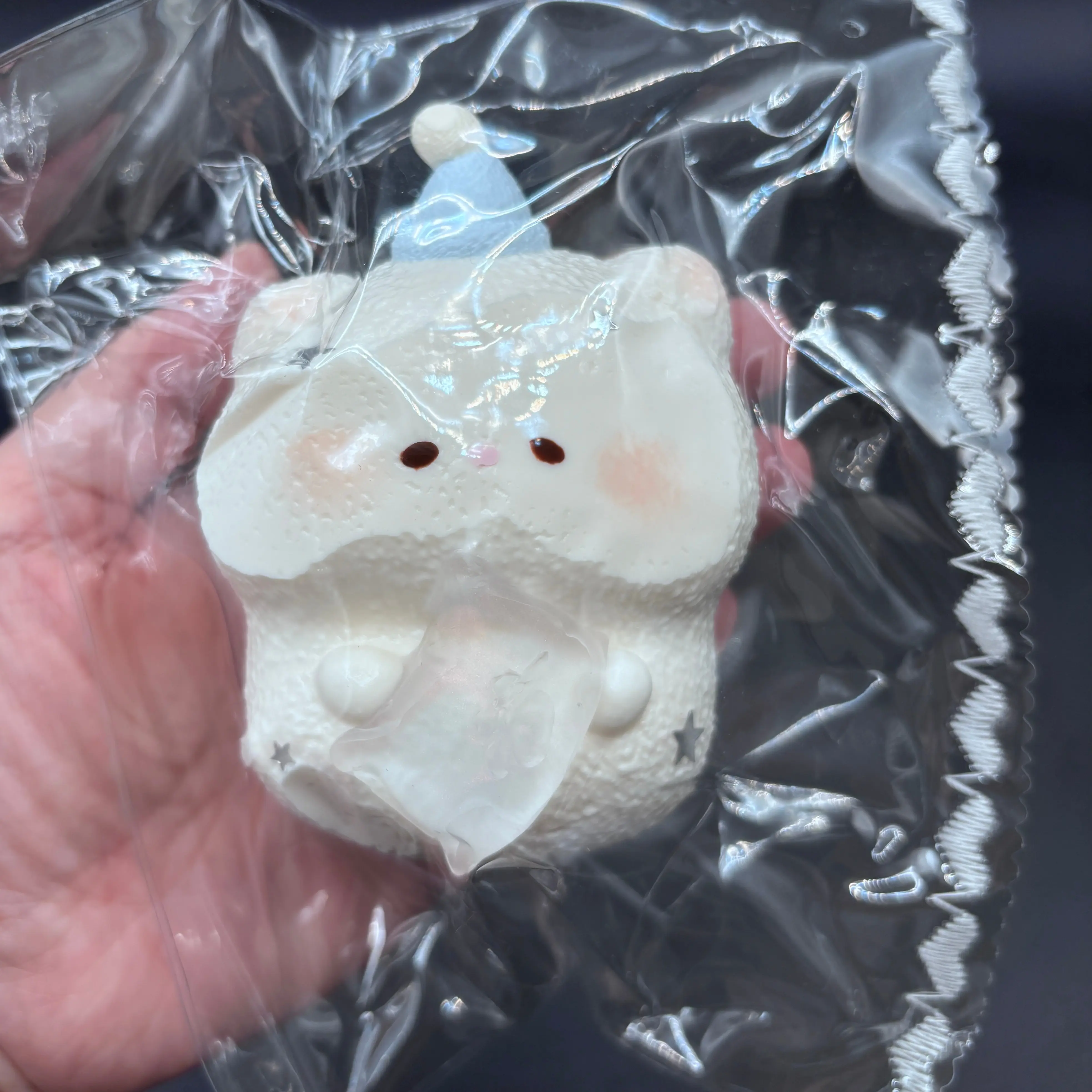 frozen butter super cute baby hamster with cat paw pillow soft taba squishy
