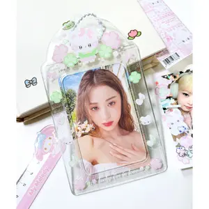 [borahstudio] Honey Clover Clear Glitter Photocard Holder