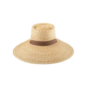 Lack of Color Paloma Sun Hat | Wide Brim Natural Straw Hat for Women, Beach Sun Hat with Detachable Cotton Neck Tie
