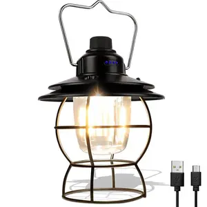 Hokolite High Brightness Rechargeable LED Vintage Lantern Decoration Light Infinitely Dimmable Lights