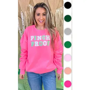 Pinch Proof St Patricks Day Sequin Graphic Sweatshirt