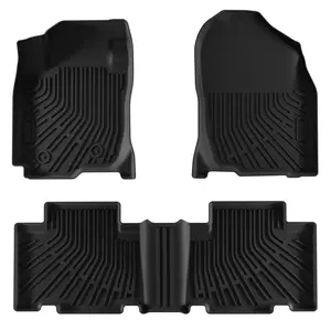 3pcs Car Floor Mats Compatible for RAV4 2007-2012 All-Weather Automotive Floor Mats Waterproof Heavy Duty Car Mats Flexible Floor Liners