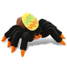 DOLLIBU Super Soft Polyester Wild Tarantula Spider Stuffed Toy with Yellow Easter Egg, 7 in, Personalized Gift for Toys & Hobbies Enthusiasts