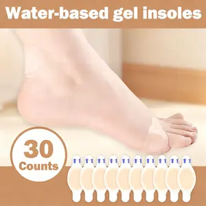 2026 Core Upgrade 30PCS Gel Heel Cushions - Soft Comfortable Hydrocolloid Bandages, Waterproof Discreet Pads, Practical Everyday Wear Insoles for Men/Women, Mother's Day Party Gift for Casual Shoes/High Heels