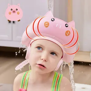The new 2026 shampoo and eye protection cap features a cute design, is waterproof and protects the ears, and is a soft, comfortable, and non-tight-fitting waterproof cap that easily solves the problem of washing hair.