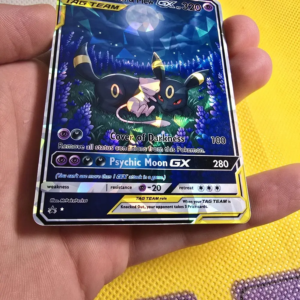 Umbreon and Mew Tag Team Custom Art Card - Multiple Holo and Texture  Finishes - TikTok Shop