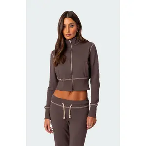 Edikted Women's Alexia Zip-Up Sweatshirt