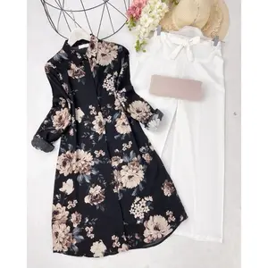 Lady's Printed Top and Palazzo Set - Stretchable Rayon Fabric