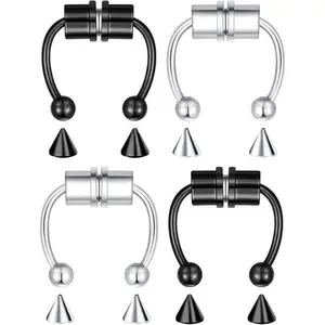 Fake Nose & Septum Rings – Clip-On, Hoop, Lip & Cartilage Piercing Jewelry for Women & Men