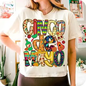 Cinco De Mayo Shirt, Mexican Fiesta Party Tee, Let's Fiesta Mama T-Shirt, Funny Taco Tuesday Shirt, Sombrero Graphic Tee, Fiesta Outfit Gift