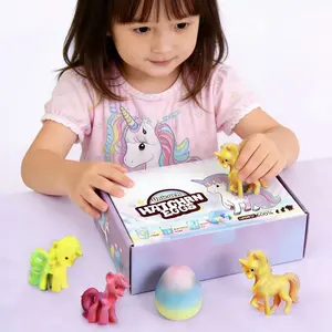 6 Pack Hatching Growing Unicorn Eggs Rainbow Colorful Eggs with 6 Unique Unicorns for Safe Fun & Magical Transformation – Perfect for Christmas & Birthday Gifts, Great for Outdoor Play in Gardens, Backyards, Pools & Parties