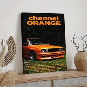 Frank Ocean Channel Orange Canvas Poster Painter Living in Art Deco Strong Wall Design Painting Hallway Bedroom Living Room Decorated Poster