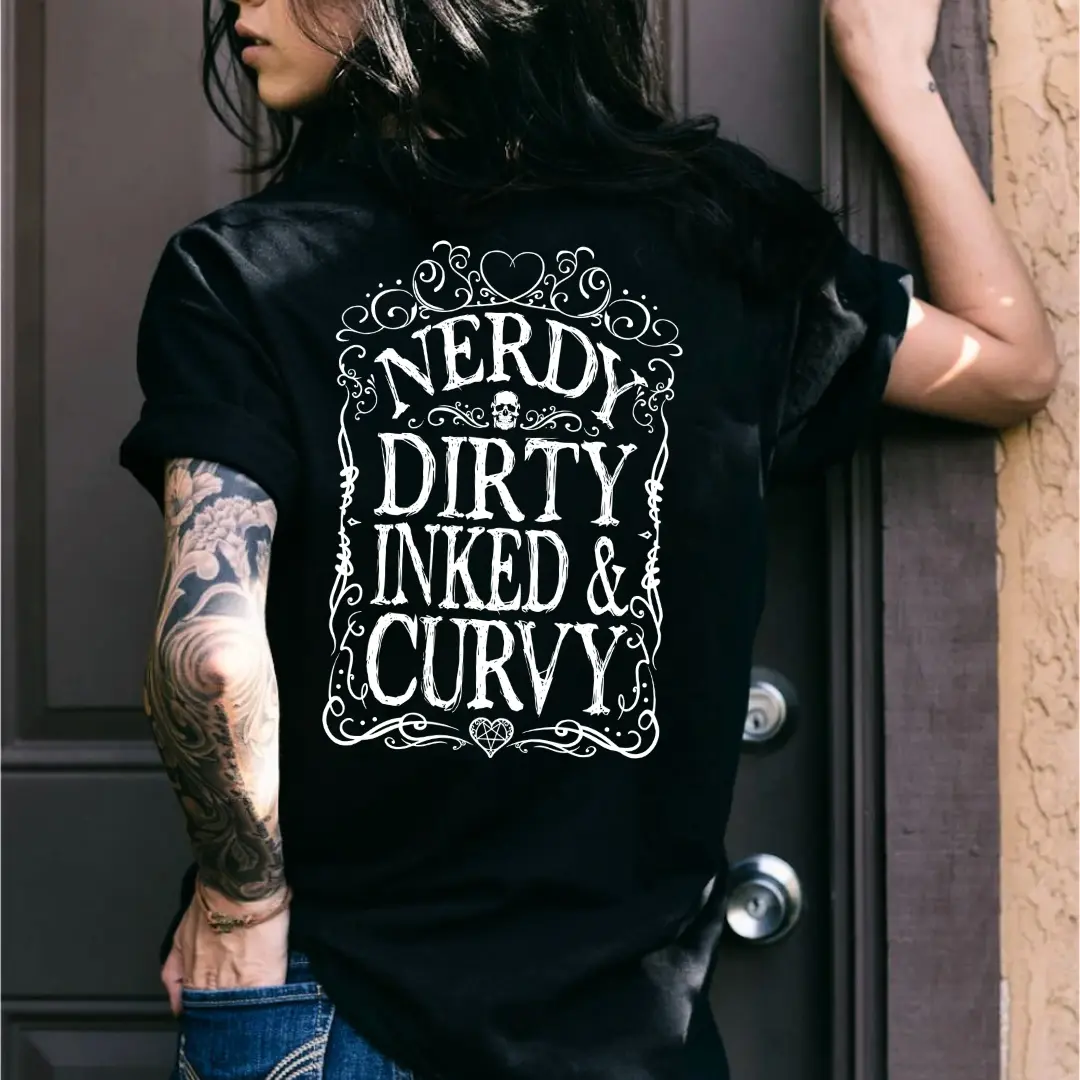 Nerdy Dirty Inked&Curvy T-shirt