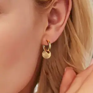 U7 3D Basketball Trendy 3D Ball Dangle Earrings Sport Fan Jewelry Hypoallergenic Earrings