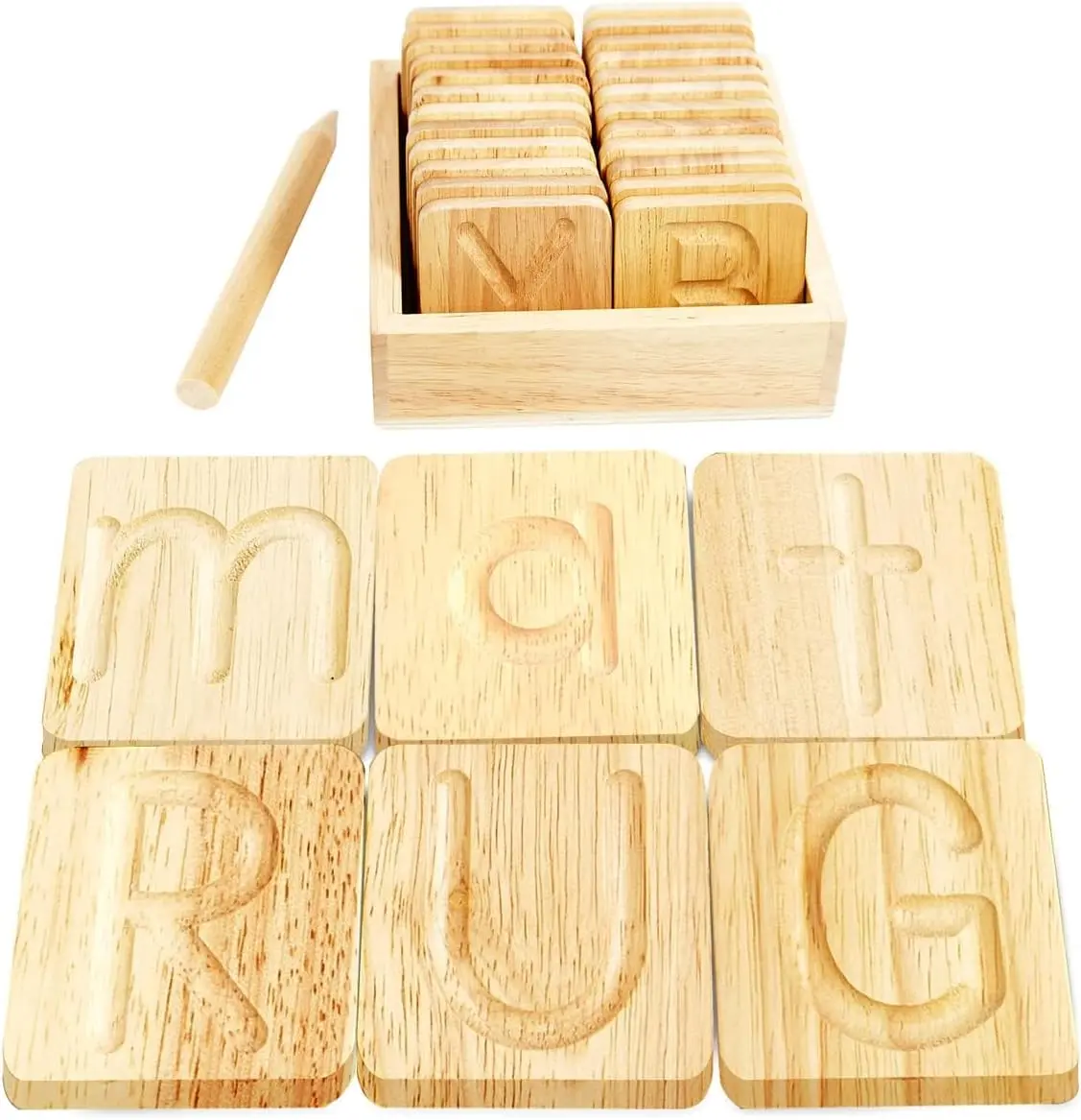 Montessori Wooden Alphabet Tracing Boards