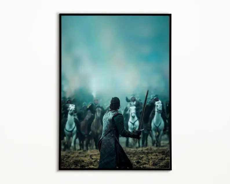 Game of Thrones Poster , Jon Snow Poster , Battle of Bastards Poster