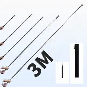 Master drone-level aerial photography! 3M carbon fiber sports camera selfie stick (can be purchased with a phone clip kit to use both the sports camera and phone together) - a lightweight, extendable marvel that sparks endless creativity
