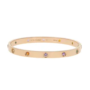 Pre-owned Cartier Love Bangle Bracelet Size 19