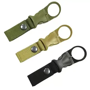 Outdoor mineral water bottle buckle hook, beverage water bottle, cup waist belt, backpack nylon hook, multifunctional portable camping